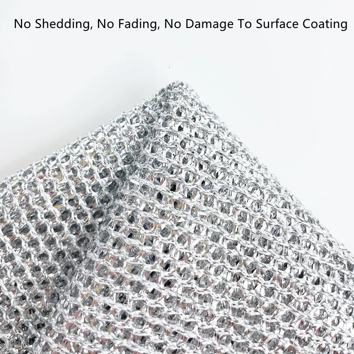 New Thickened Steel Wire Cleaning Cloth Non-Scratch Double-layer Iron Microfiber Mesh Dishrag Washing Pot Rags Kitchen Towels