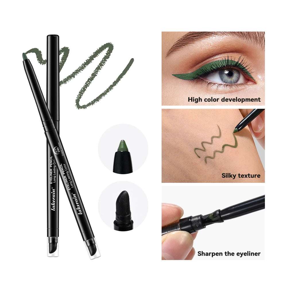 6 Colors Eyeliner Makeup Smooth Easy To Wear Lasting Eyes Waterproof Fashion Eyes Liner Pencils Eye Makeup Tool Graceupnow.com