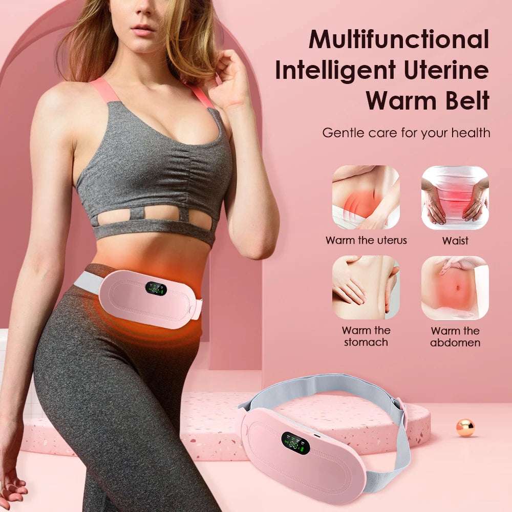 Warming and Comfort During Menstrual Periods, Intelligent Heated Waist Massage Belt for Women Heating Device