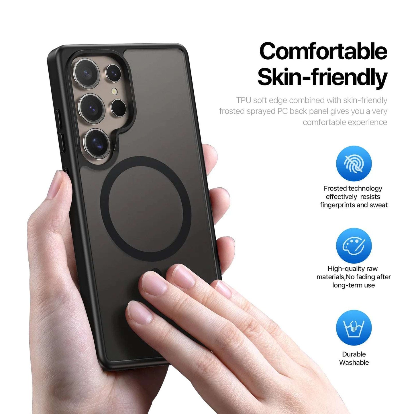 Samsung Galaxy S25 Ultra,S25 Plus,S25 Case with Magnetic ,Multi-color Back Cover, Supports Magnetic Charging
