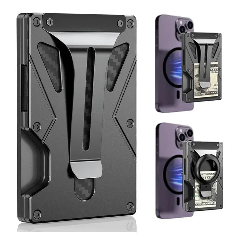 Tracker RFID Anti-theft Swiping Metal Wallet Charger Dropshipman