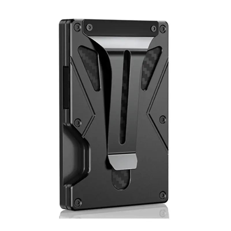 Tracker RFID Anti-theft Swiping Metal Wallet Charger Dropshipman Black Magnetic