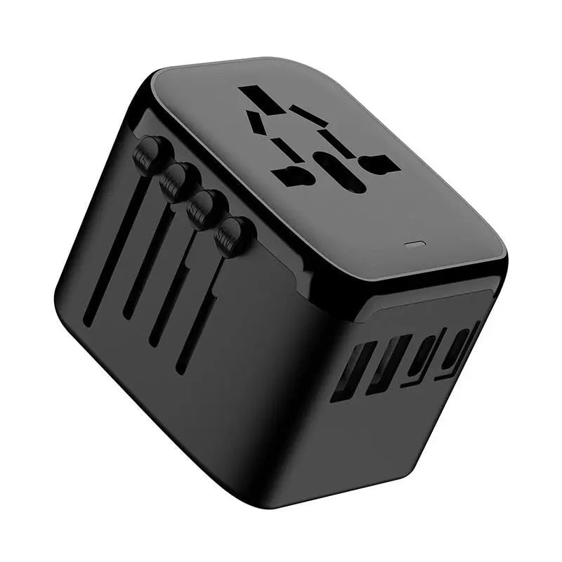 Travel Charger 2USB 2 Type-C Universal Plug Charger Dropshipman Black Multinational Converter 8