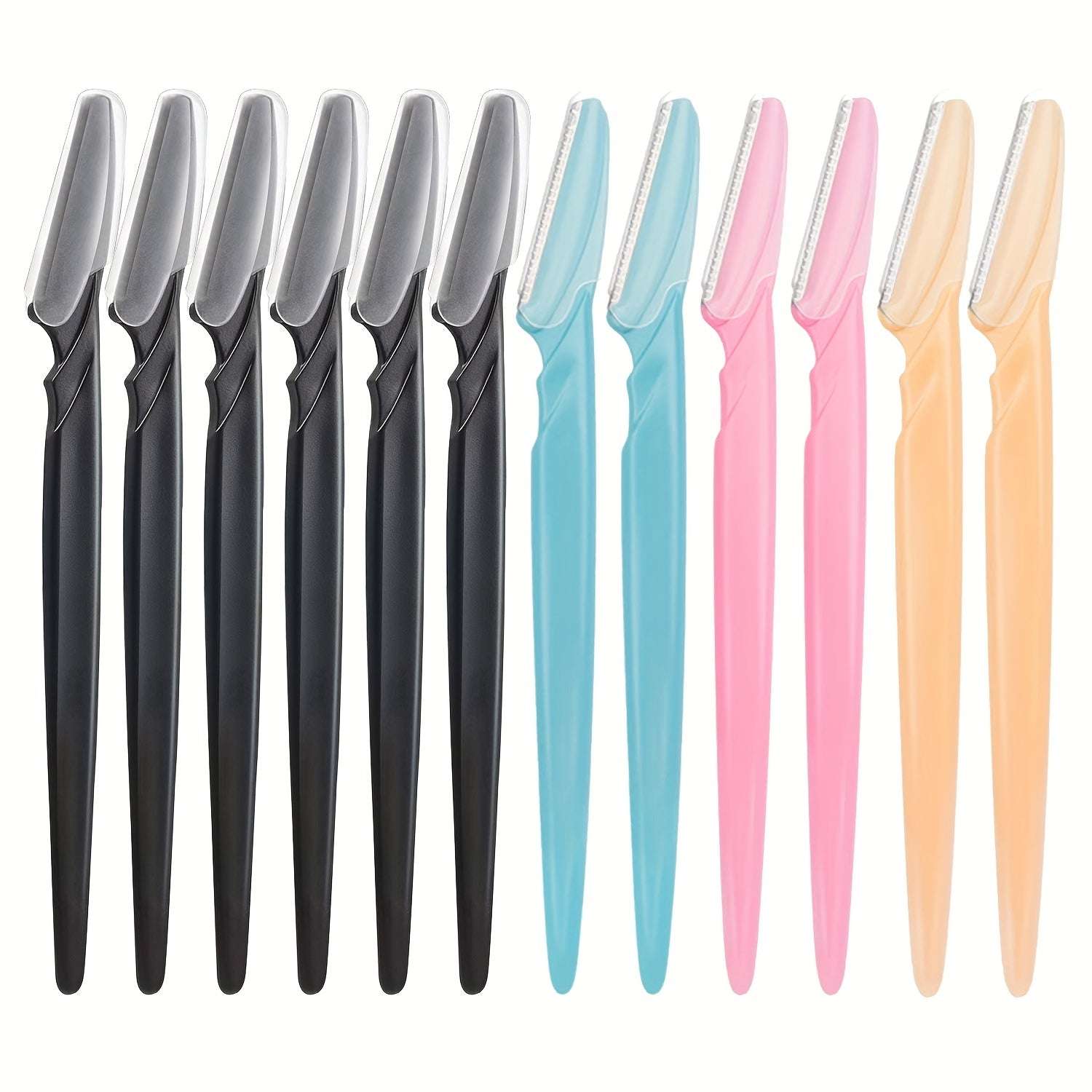12pcs/Set Multipurpose Dermaplaning Tools, Eyebrow Razor For Women And Men With Precision Cover, Safety Beauty Knife And Facial Razor Graceupnow.com