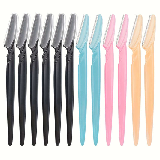 12pcs/Set Multipurpose Dermaplaning Tools, Eyebrow Razor For Women And Men With Precision Cover, Safety Beauty Knife And Facial Razor Graceupnow.com