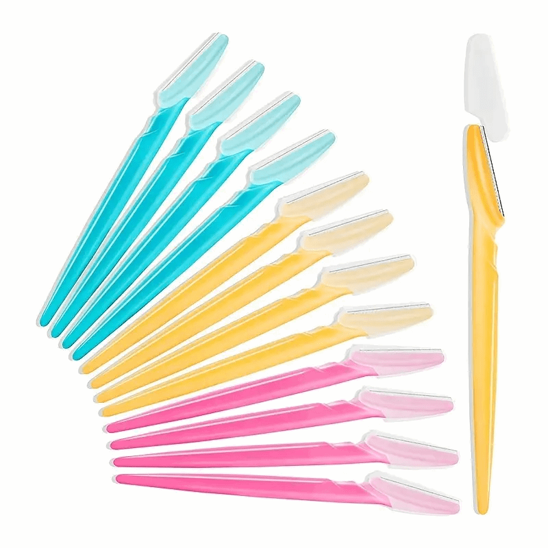 12pcs/Set Multipurpose Dermaplaning Tools, Eyebrow Razor For Women And Men With Precision Cover, Safety Beauty Knife And Facial Razor Graceupnow.com