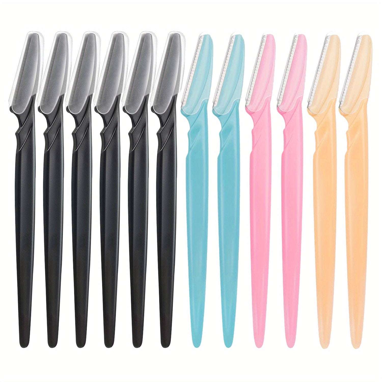 12pcs/Set Multipurpose Dermaplaning Tools, Eyebrow Razor For Women And Men With Precision Cover, Safety Beauty Knife And Facial Razor Graceupnow.com