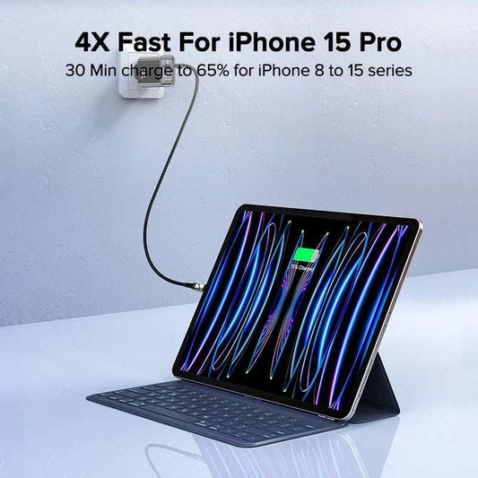 45W USB fast charging charger, USB Type-C wall charger, PD QC3.0 fast charging for iPhone, Samsung Galaxy S25 S24 S25 plus S24 plus S25 ultra S24 ultra S23, S22 S21, laptop, tablet. Graceupnow.com 