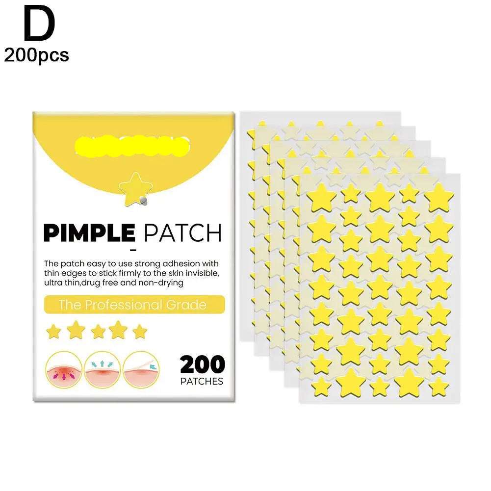 200Pcs Acne Pimple Patch Sticker Waterproof Acne Treatment Pimple Remover Tool Blemish Spot Facial Mask SkinCare Hidden Pimple Graceupnow.com