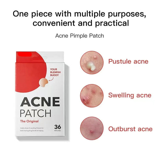Hydrogel Acne Patch Invisible Closed Mouth Invisible Acne Face Invisible Waterproof and Breathable Skin Patch Skin Care Tools Graceupnow.com