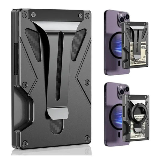 Tracker RFID Anti-theft Swiping Metal Wallet Charger Dropshipman 